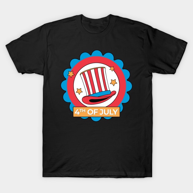 4th of July T-Shirt by FreeExpressionWear